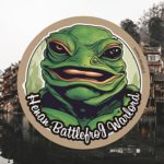 マスクマン×蛙×モンスターのステッカー | 河南闘蛙魔王（中国・河南省出身）ヒールプロレスラー